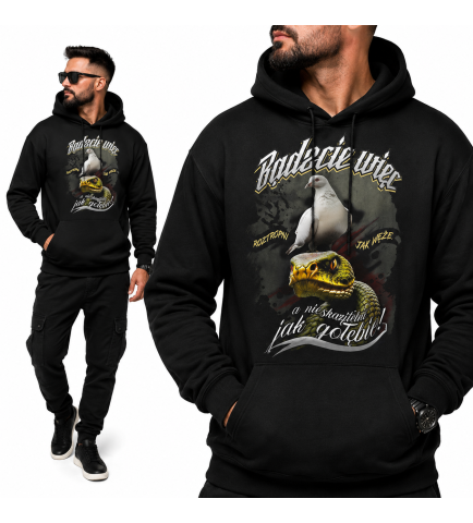 Bluza z kapturem Chrześcijańska BĄDZCIE WIĘC ROZTROPIONI JAKWĘŻĘ